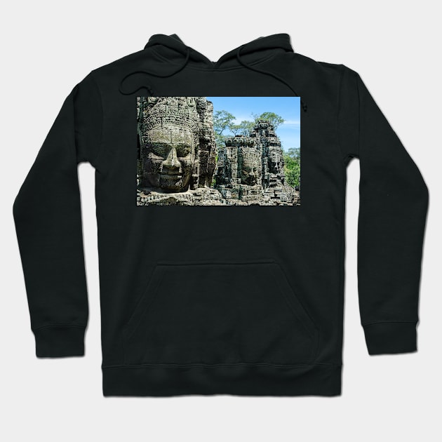 Bayon Faces. Hoodie by bulljup